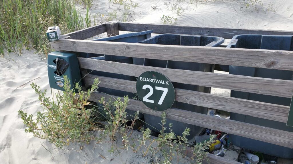 Welcome sign for Boardwalk 27 for most accessible vacation rentals