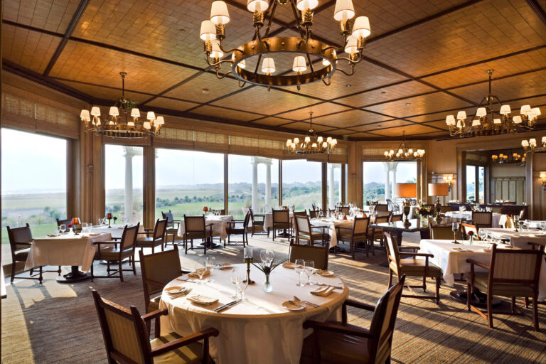 The Atlantic Room on Kiawah Island, a recommended dining spot with a luxurious atmosphere and stunning ocean views.